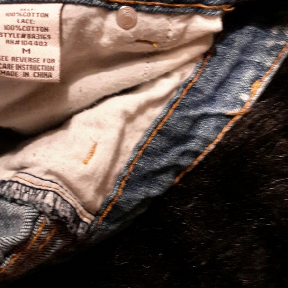 Blu-pepper stone washed denim shorts medium ladies - Picture 6 of 6